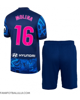 Atletico Madrid Nahuel Molina #16 Echipament de Fotbal Replică 2024-25 Copii Treilea (+ Șorturi)